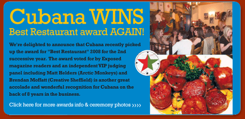 Cubana scoop the top prize at the 2009 Exposed Magazine awards