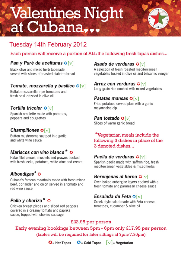 Valentine's Day at Cubana